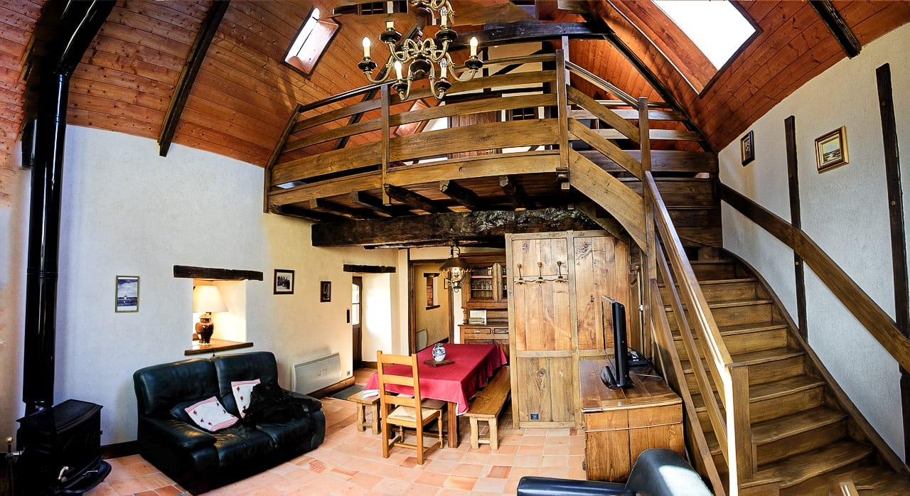 Ferienhaus am Meer; der Hauptraum Strand am Meer der Raum des Lebens