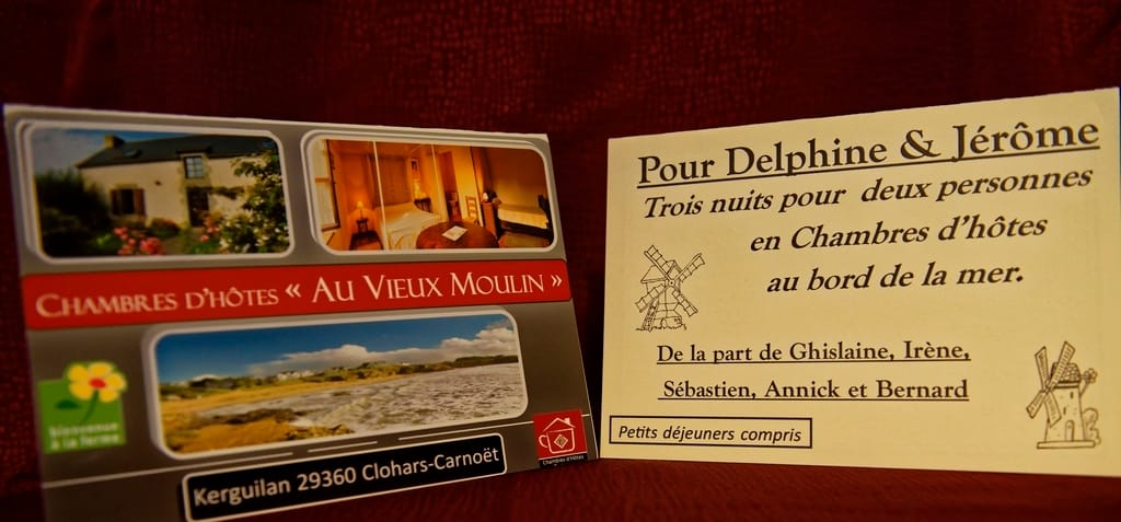 Carte cadeau Chambre d'hôtes Finistère